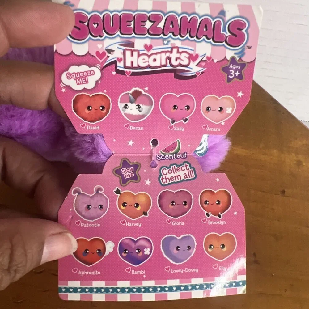 Squeezamals Scented Purple Heart Plush‎ Valentines 2019